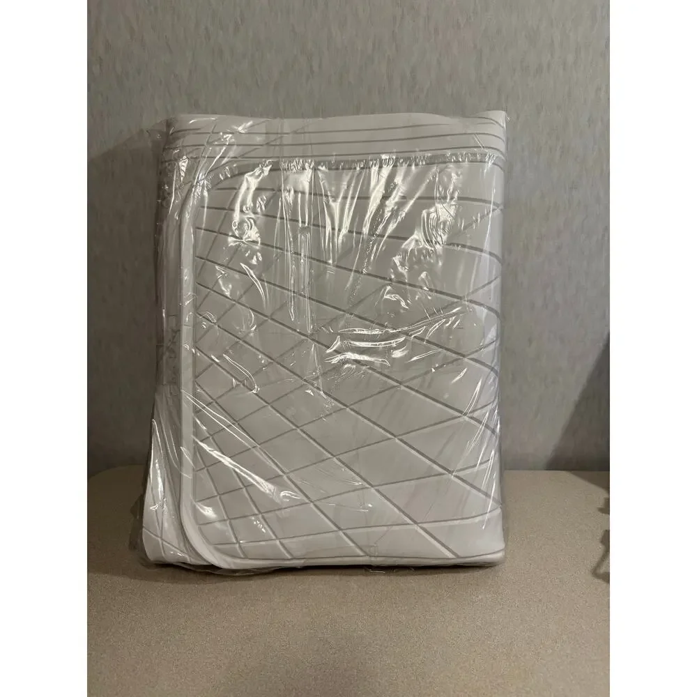 CAR PASS Heavy Duty Rubber Car Floor Mats All Weather White Universal Trim Fit
